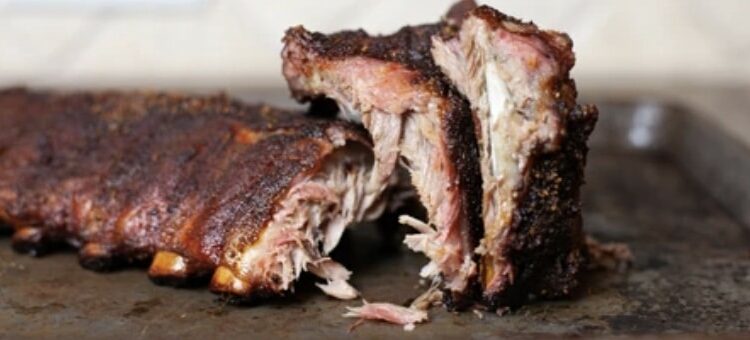 SMOKED BABY BACK RIBS BIG GREEN EGG
