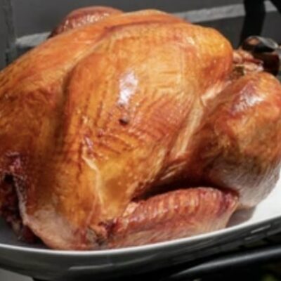 Smoked FULL Turkey Recipe On Big Green Egg